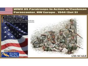 WWII US Paratroops in Action w/Cushman Parascooter